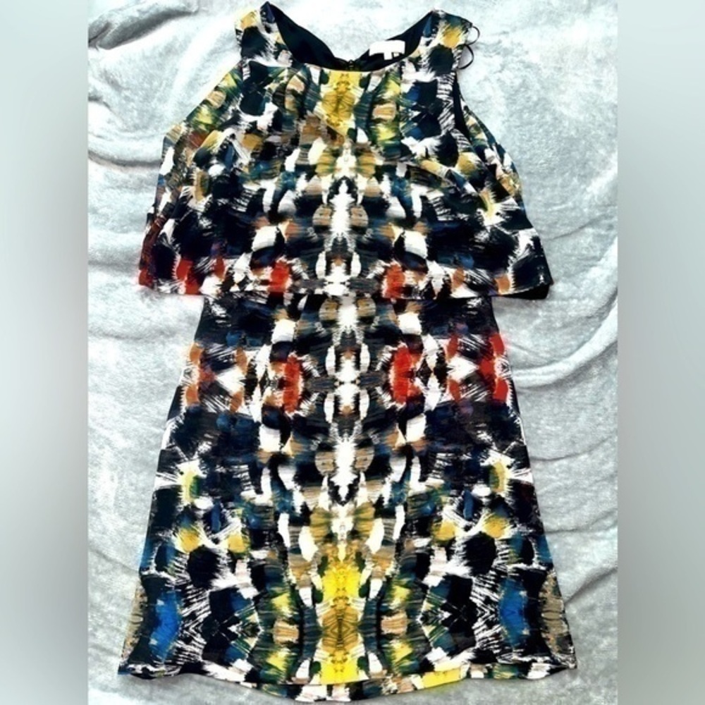 1.state Abstract Print Dress